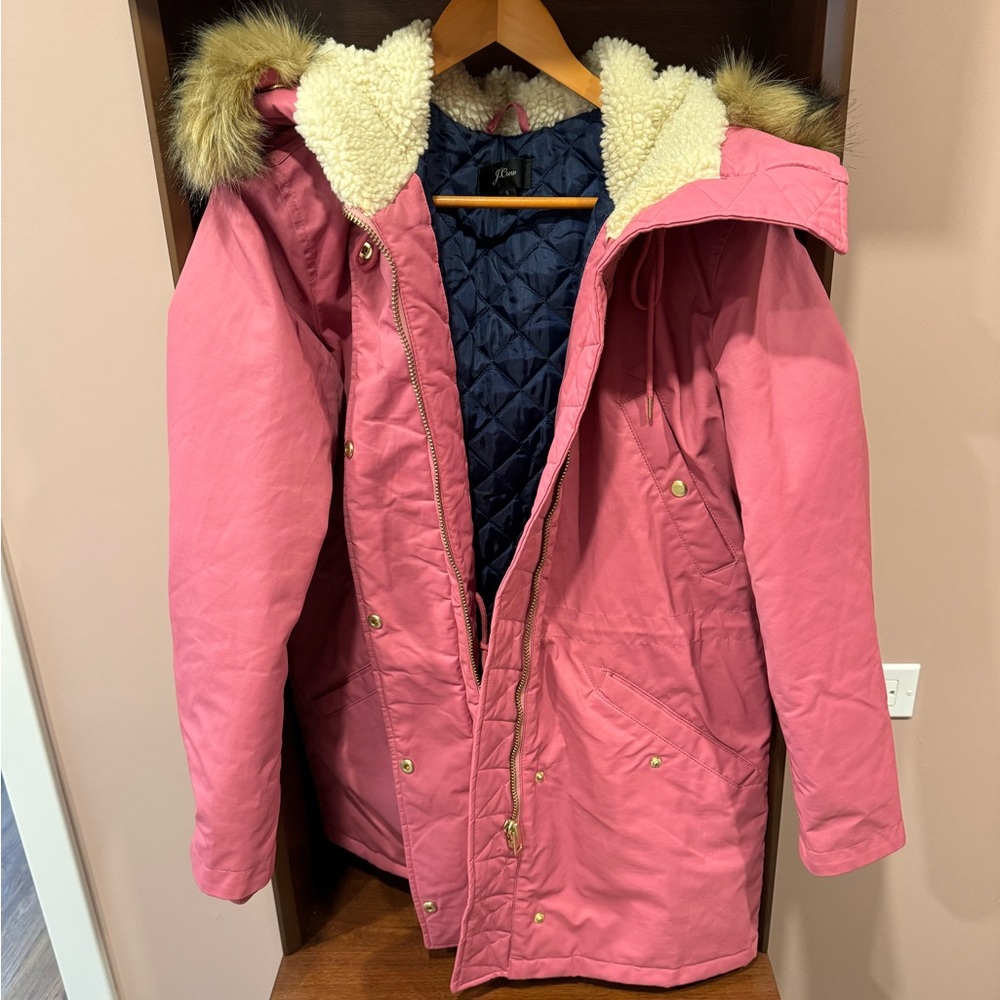 J Crew Perfect Winter Parka size Small